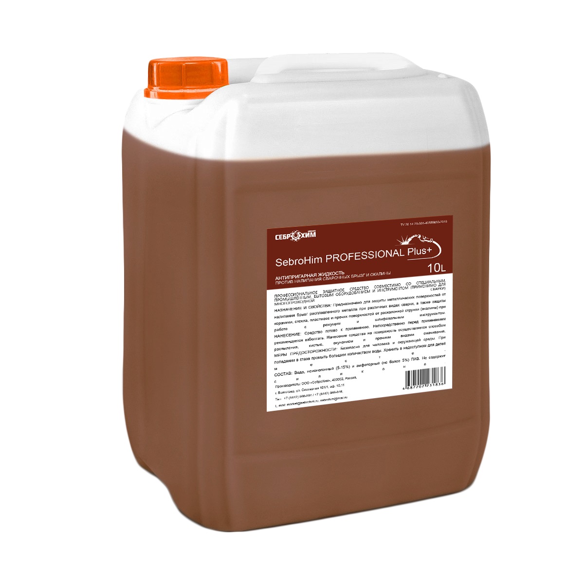 Жидкость антипригарная  SebroHim Professional Plus+ (канистра 10л)